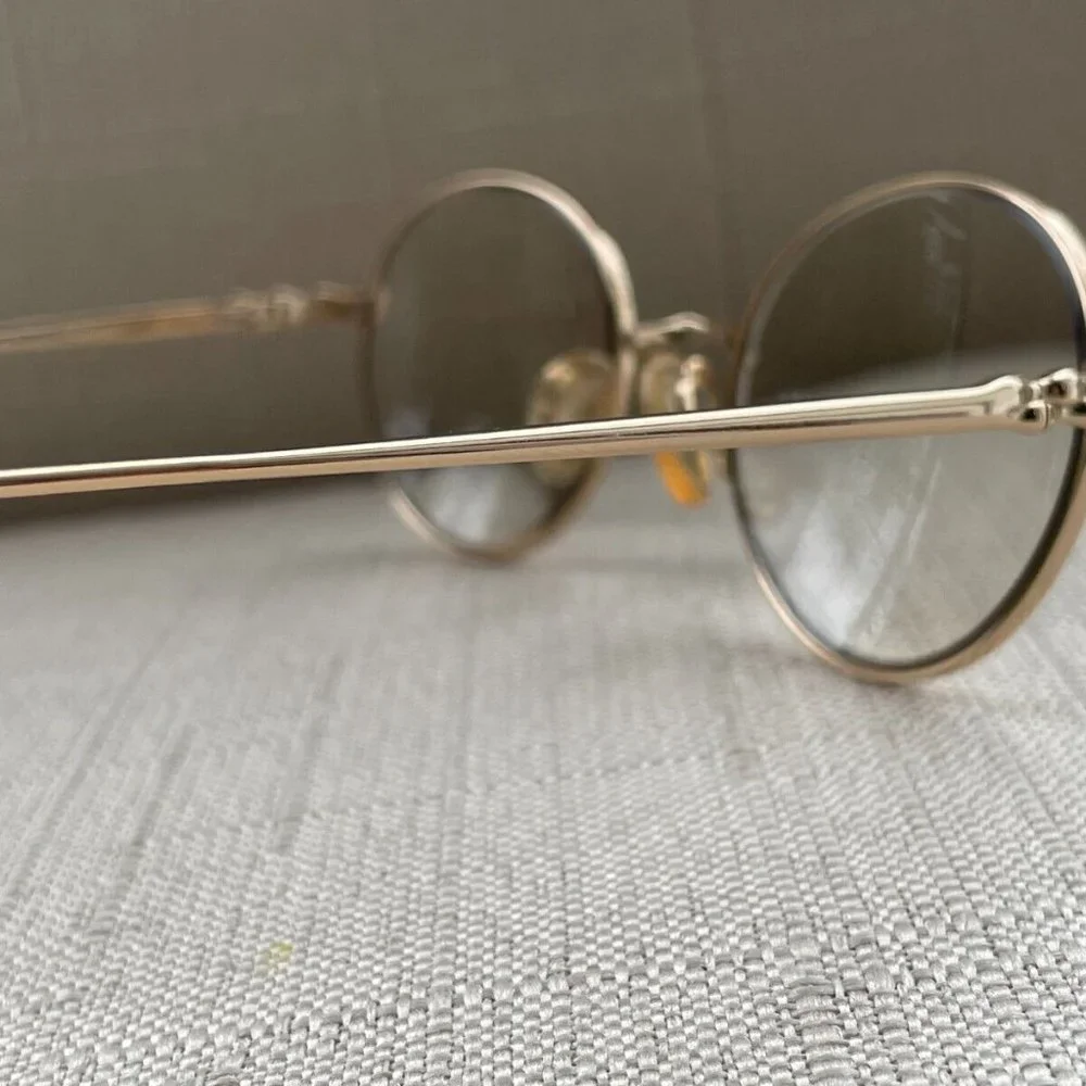 Vintage Liz Claiborne Women Eyeglasses Gold Tone Glasses Made in Italy